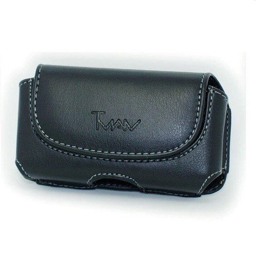 Wider leather case pouch - leather,